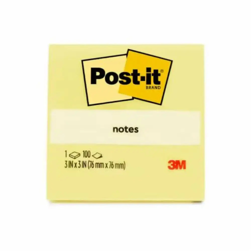 Post-it Notes Yellow 3’’x3’’ | 100 Sheets per pad - Sticky Notes