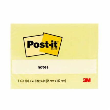 Post-it Notes Yellow 3’’x4’’ | 100 Sheets per pad - Sticky Notes