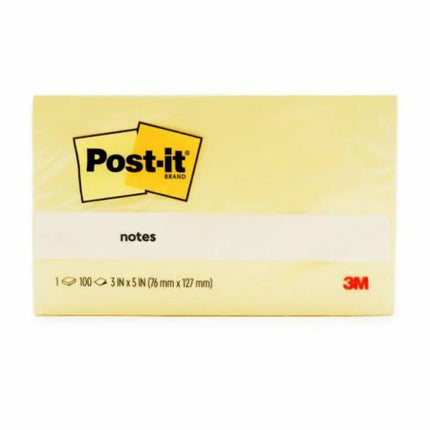 Post-it Notes Yellow 3’’x5’’ | 100 Sheets per pad - Sticky Notes