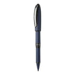 Schneider One Business 0.6MM Roller Ball Pen in blue with rubberised grip and sturdy clip.