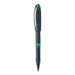 Schneider One Business 0.6MM Roller Ball Pen with rubber grip and metal clip for smooth writing experience.