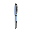 Schneider One Hybrid N MM Roller Ball Pen in blue color with black accents and a sleek design.