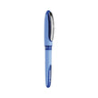 Schneider One Hybrid N MM Roller Ball Pen in blue color with sleek design and cap.