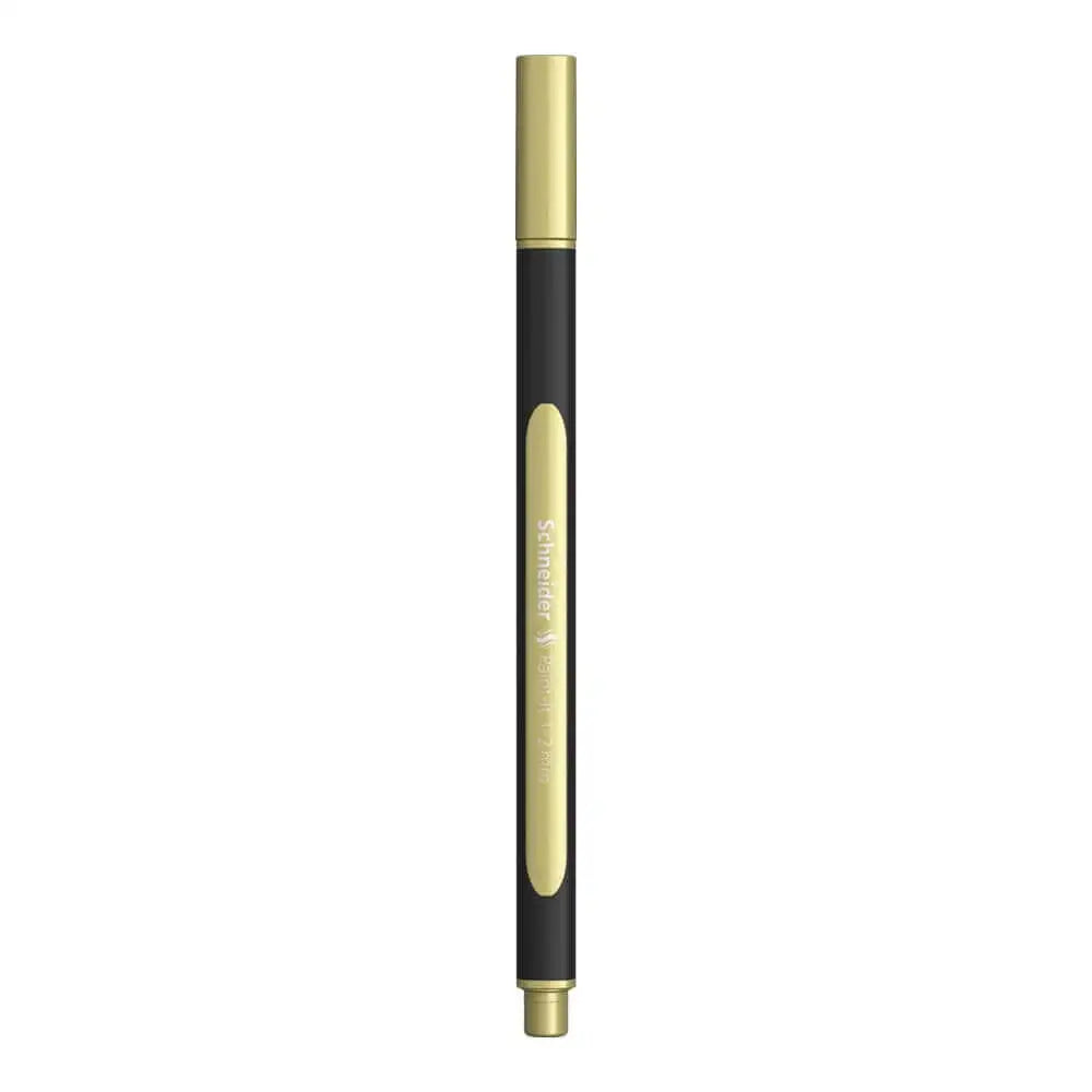 Schneider Paint-it 020 Metallic Liner Pens in gold, perfect for DIY projects and handlettering.