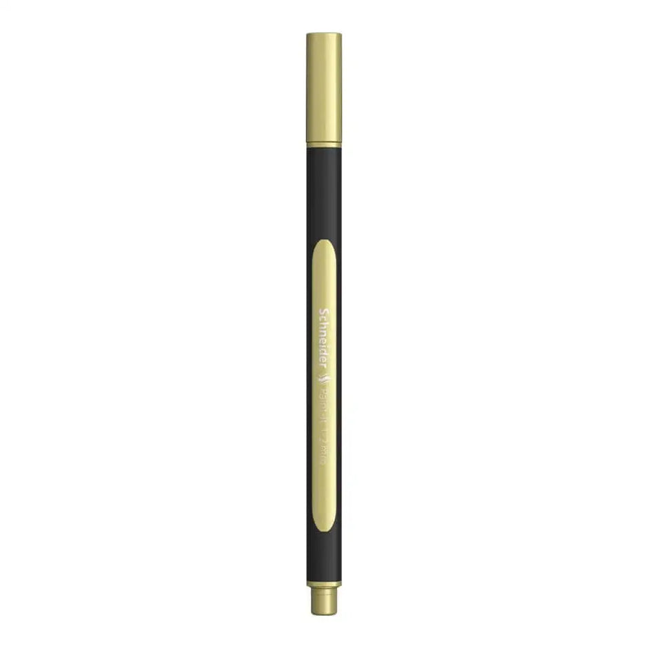 Schneider Paint-it 020 Metallic Liner Pens in gold, perfect for DIY projects and handlettering.
