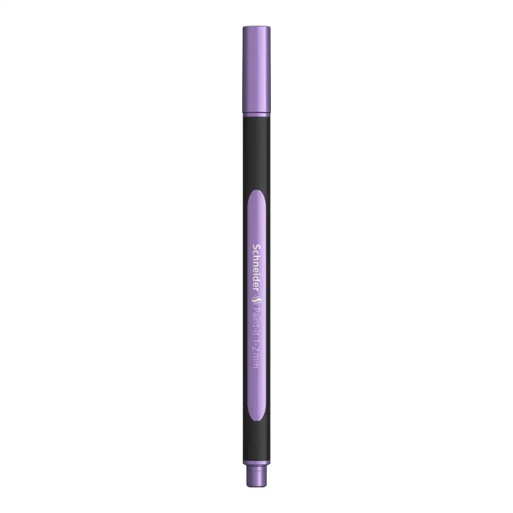 Schneider Paint-it 020 Metallic Liner Pens in fr. violet metallic color for artistic projects.