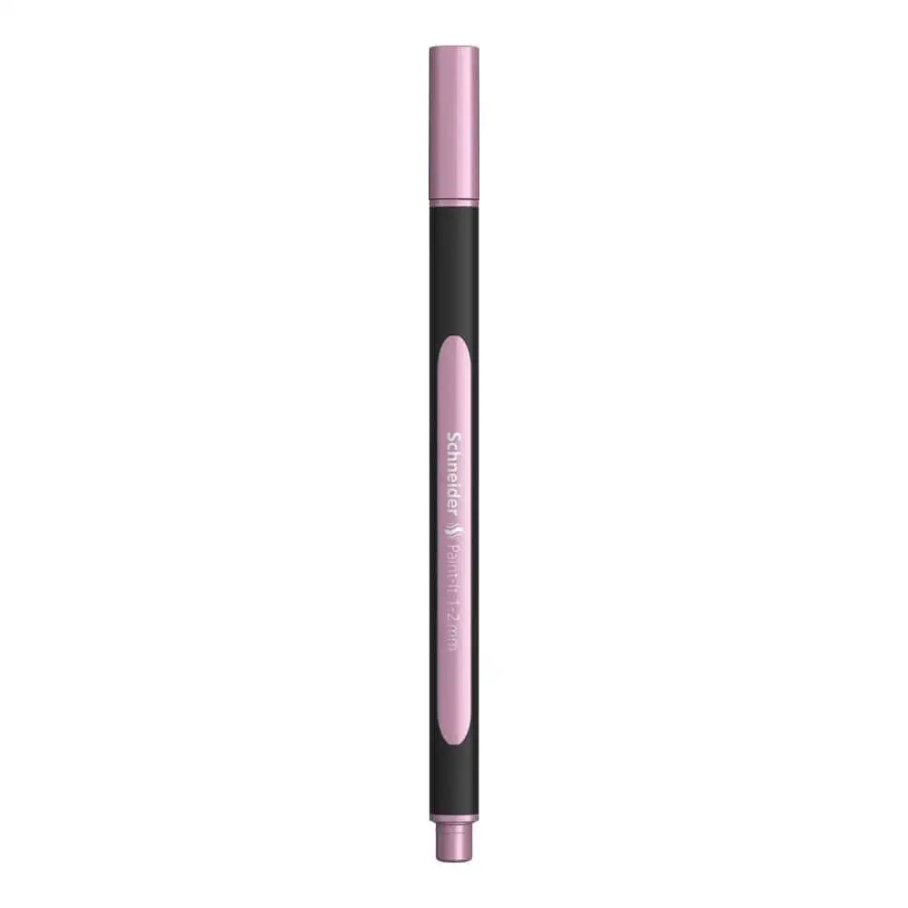 Schneider Paint-it 020 Metallic Liner Pens in pink and black design for creative projects.