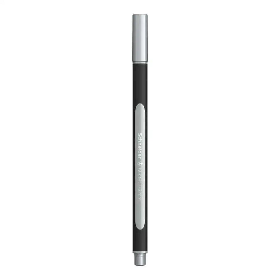Schneider Paint-it 020 Metallic Liner Pens in black with silver accents for DIY projects and handlettering.