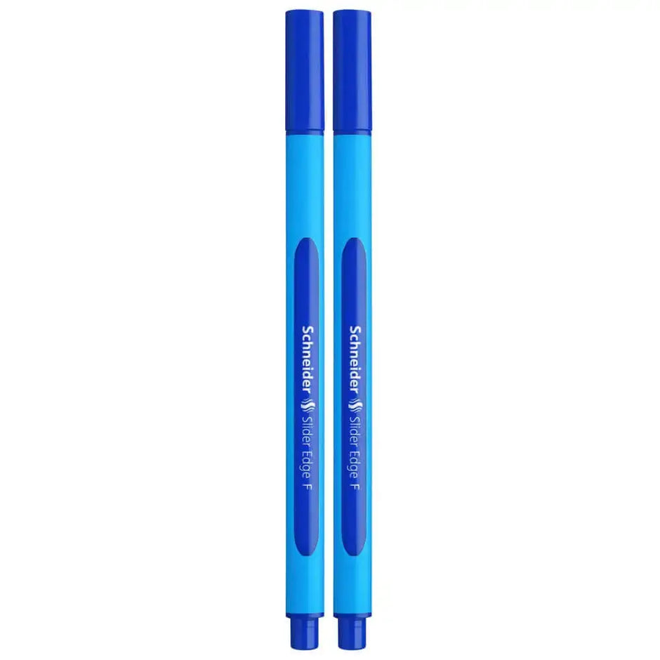 Schneider Slider Edge Ball Pen Fine | Pack of 2 - Blue - Ball Pens