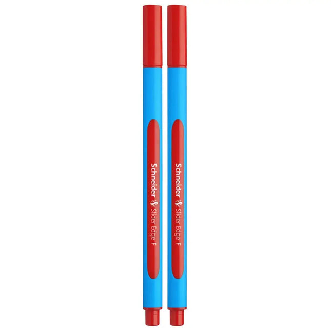 Schneider Slider Edge Ball Pen Fine | Pack of 2 - Red - Ball Pens