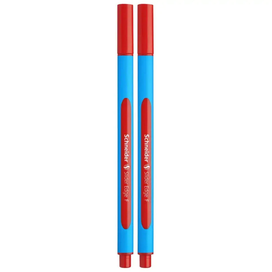 Schneider Slider Edge Ball Pen Fine | Pack of 2 - Red - Ball Pens