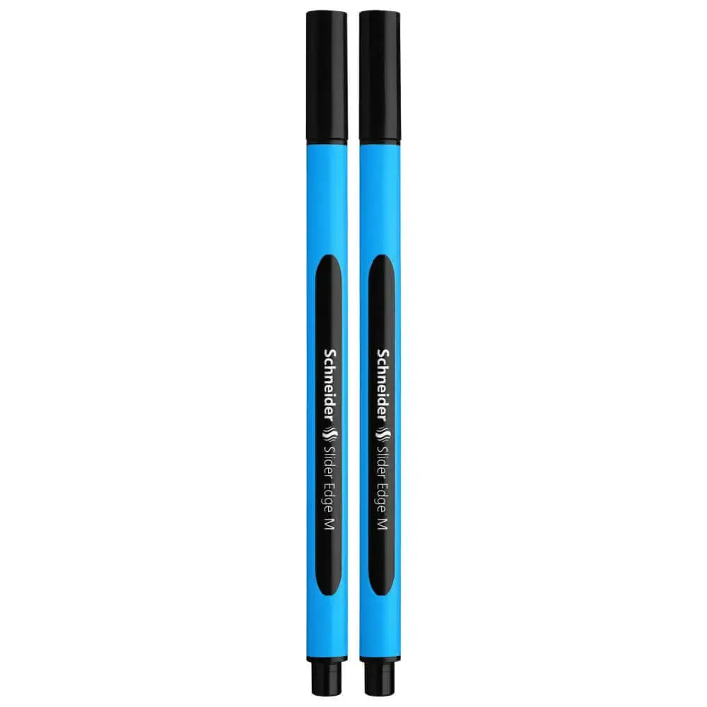 Schneider Slider Edge Ball Pen Medium | Pack of 2 - Black - Ball Pens
