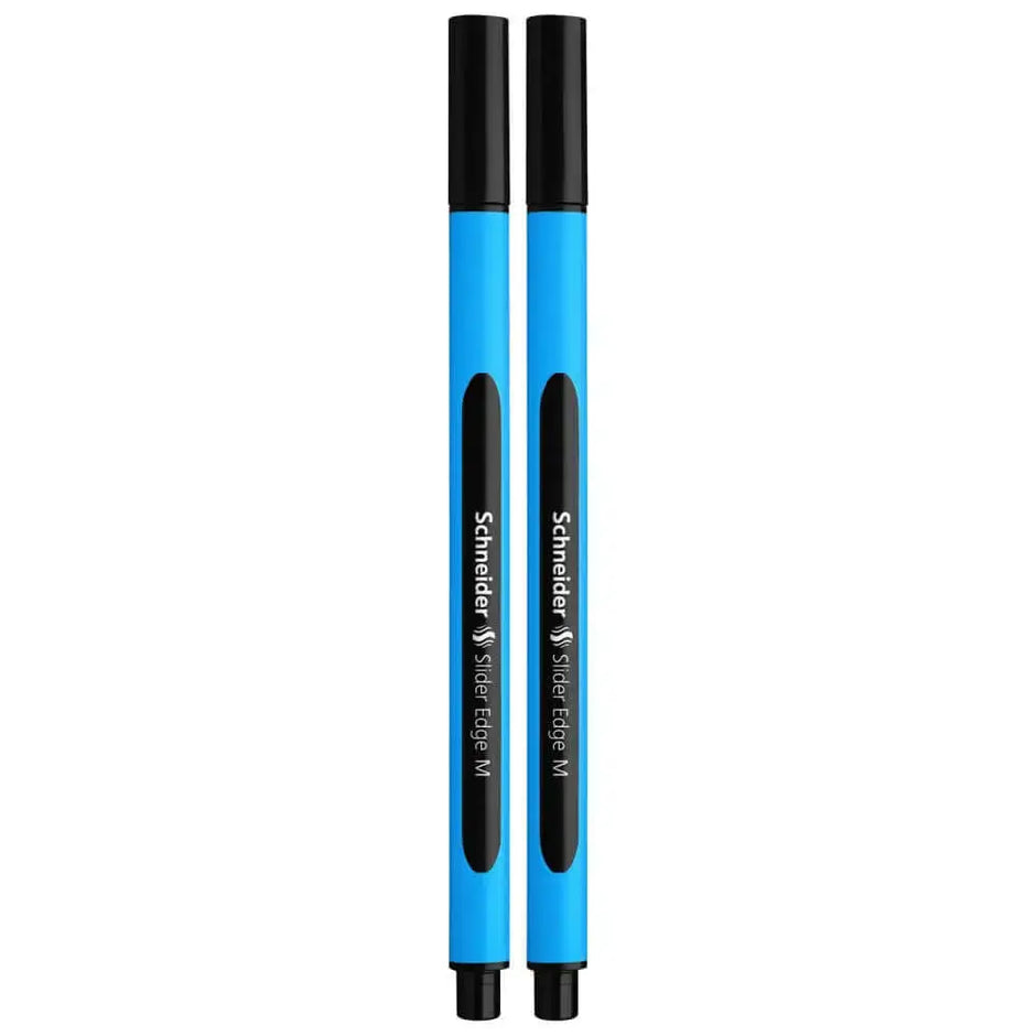 Schneider Slider Edge Ball Pen Medium | Pack of 2 - Black - Ball Pens