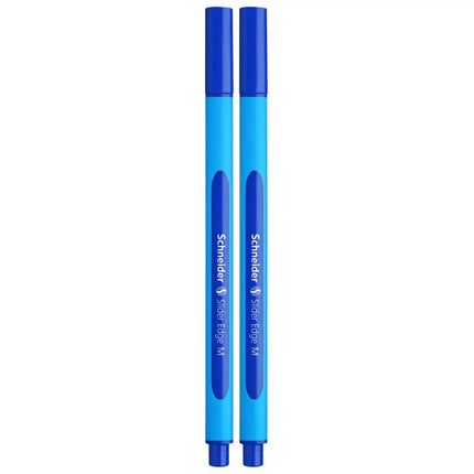 Schneider Slider Edge Ball Pen Medium | Pack of 2 - Blue - Ball Pens