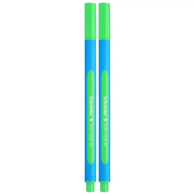 Schneider Slider Edge Ball Pen Medium | Pack of 2 - Green - Ball Pens