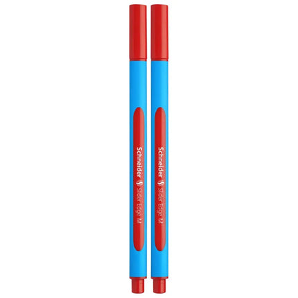 Schneider Slider Edge Ball Pen Medium | Pack of 2 - Red - Ball Pens