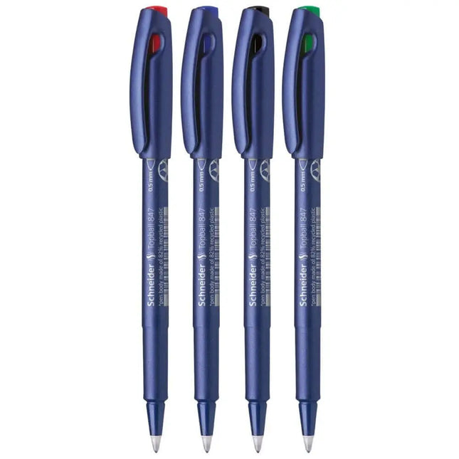 Schneider Topball 847 Roller Ball Pen | Pack of 2 - Roller Ball Pens