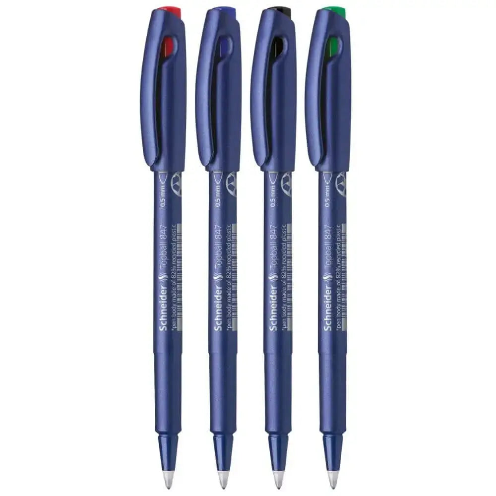 Schneider Topball 847 Roller Ball Pen | Pack of 2 - Roller Ball Pens
