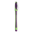 Schneider Xpress Fineliner 0.8 MM Pen in green and purple with ergonomic design and cap-off ink feature.