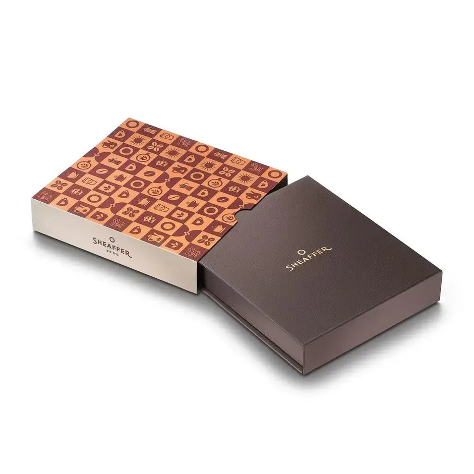 Sheaffer Coffee Edition 100 9374 Ball Pen with Card Holder - Gift Set