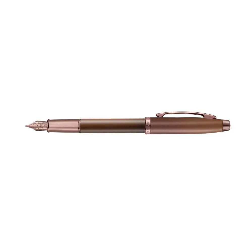 Sheaffer Coffee Edition 100 9374 Fountain Pen Medium Nib with Coffee Scented Ink Bottle - Fountain Pen