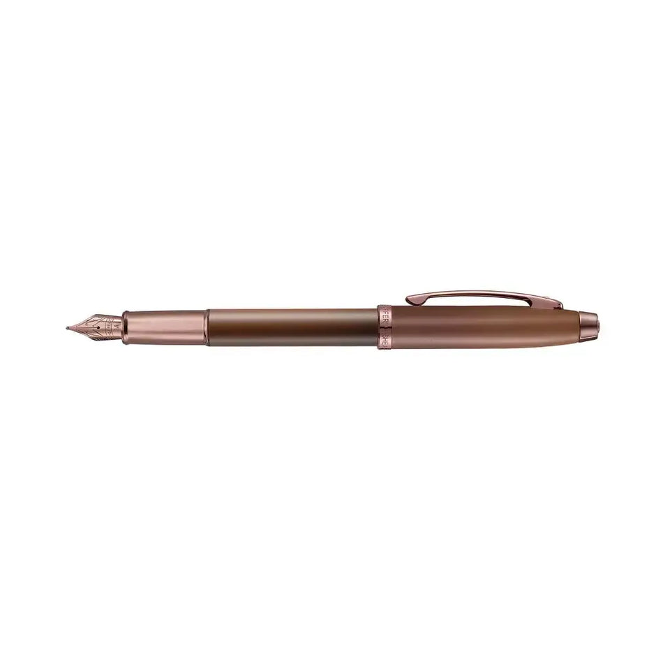 Sheaffer Coffee Edition 100 9374 Fountain Pen Medium Nib with Coffee Scented Ink Bottle - Fountain Pen