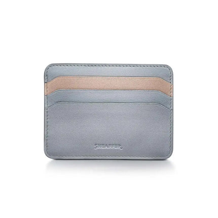 Sheaffer Expressions 100 9376 Blue and Pink Ball Pen with Leather Credit Card Holder - Gift Set