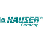 Teal-colored hauser germany logo featuring a stylized house icon with an ’h’ inside, set against a white background.