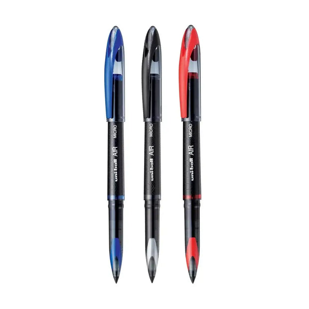 Uni-Ball Air Micro 188M 0.5MM Roller Ball Pen | Ink Colour - Blue Black and Red - Roller Ball Pens
