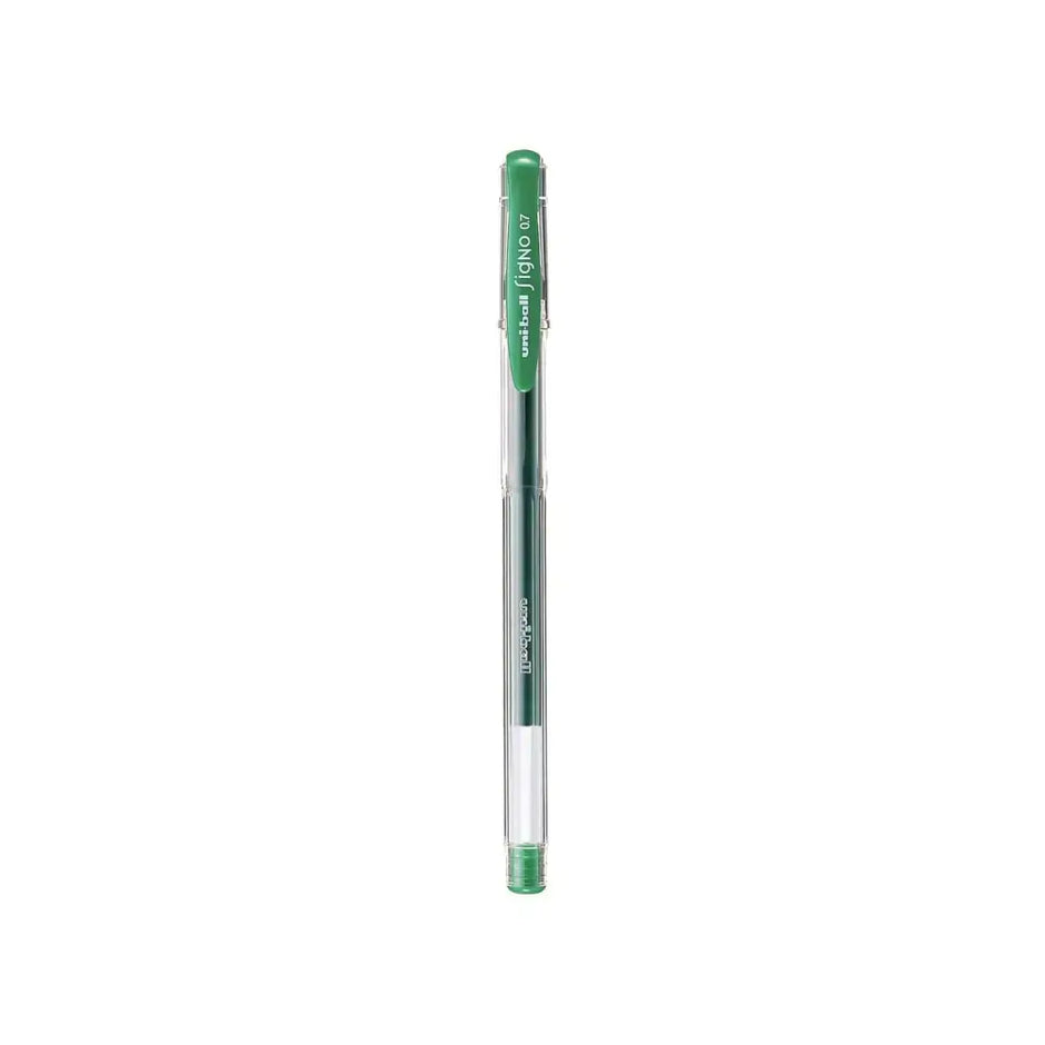 Uni-Ball Signo UM-100 0.7MM Roller Ball Pen - Green - Roller Ball Pens