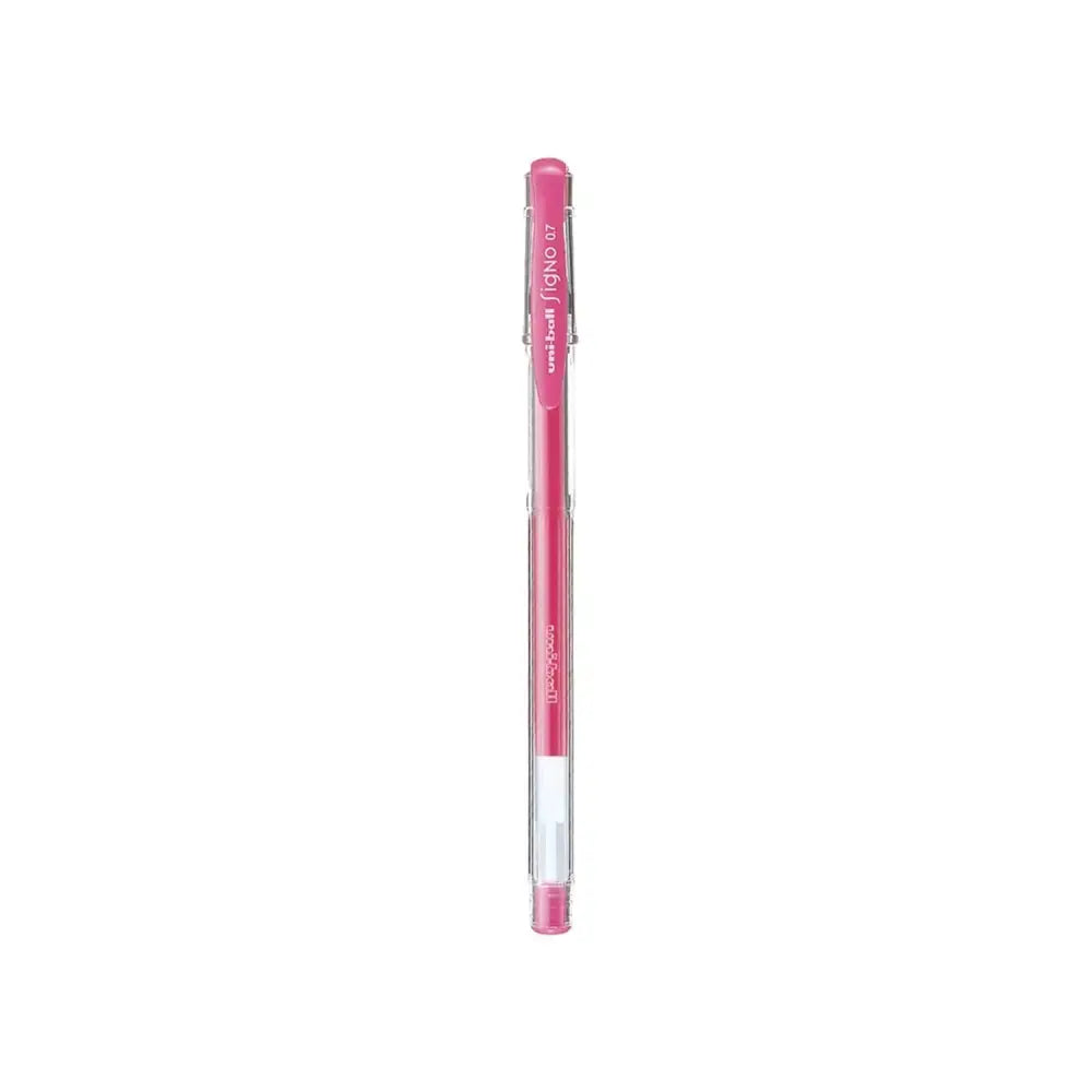 Uni-Ball Signo UM-100 0.7MM Roller Ball Pen - Pink - Roller Ball Pens