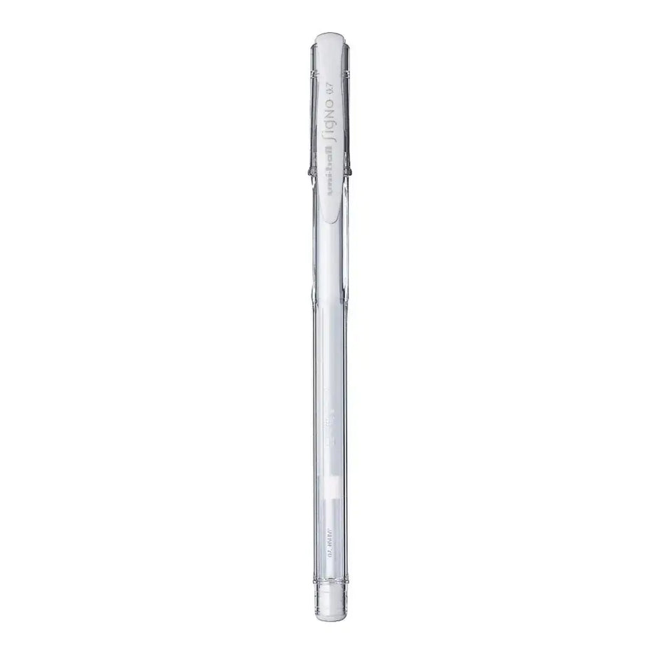 Uni-Ball Signo UM-100 0.7MM Roller Ball Pen - White - Roller Ball Pens
