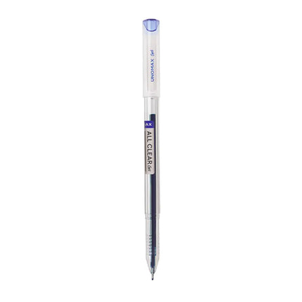 Unomax All Clear Gel Pen | Waterproof Ink | Ink Colour - Blue Black and Red - Blue - Gel Pens
