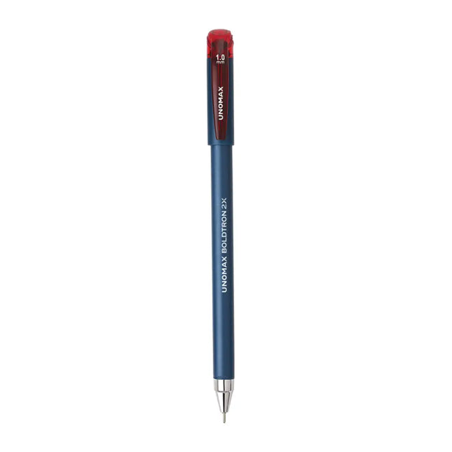 Unomax Boldtron 2X Ball Pen | Ink Colour - Blue Black and Red - Red - Ball Pens