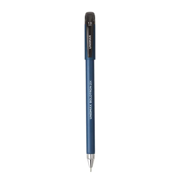 Unomax Boldtron 2X Ball Pen | Ink Colour - Blue Black and Red - Black - Ball Pens