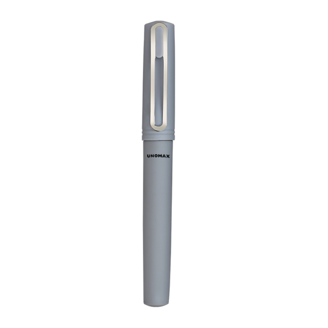 Unomax Brio Fountain Pen | Includes 3 Ink Cartridges and 1 Converter elegant design with metal clip.