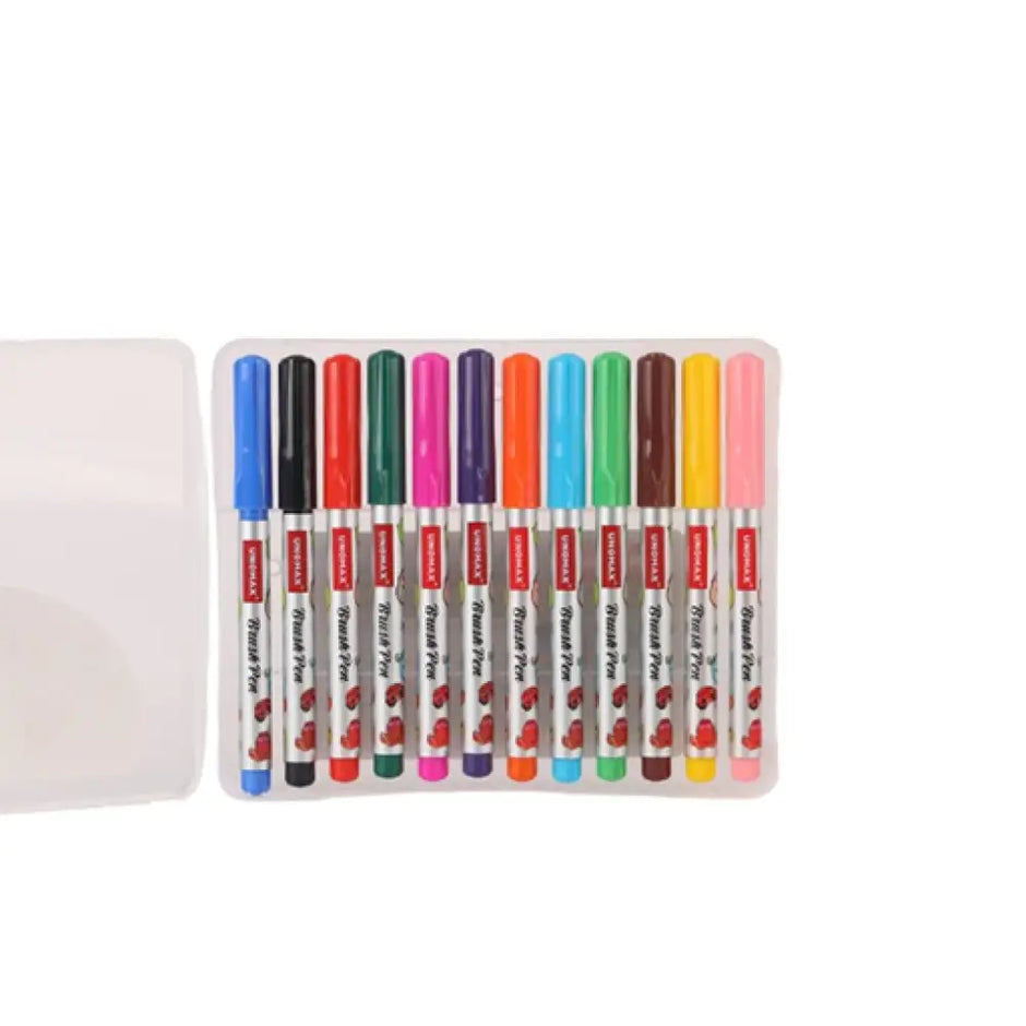 Unomax Brush Pen Set of 12 Shades - Brush Pens