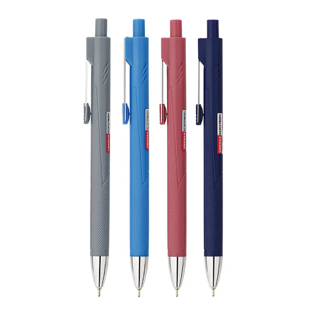 Unomax Clicktron RT Ball Pen | Ink Colour - Blue Black and Red - Blue - Ball Pens