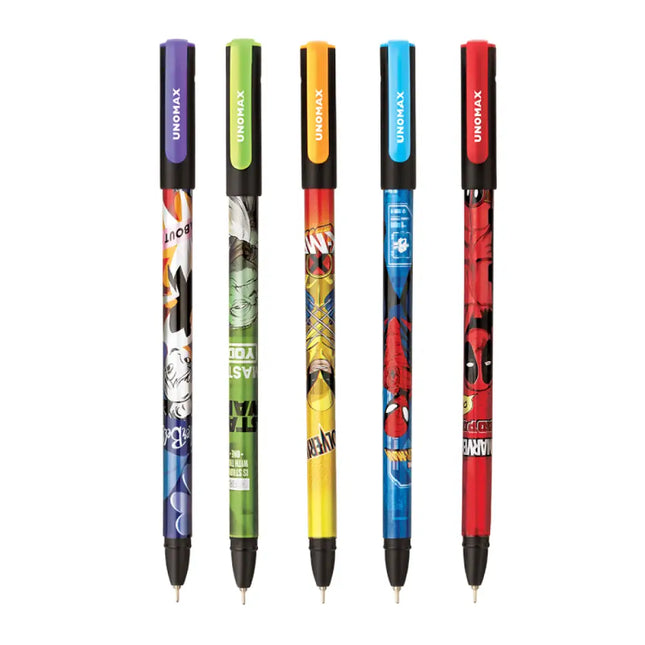 Unomax Disney Gel Pen | Waterproof Ink | Ink Colour - Blue and Black - Black - Gel Pens