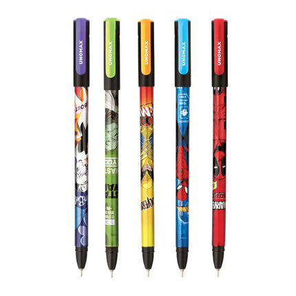 Unomax Disney Gel Pen | Waterproof Ink | Ink Colour - Blue and Black - Blue - Gel Pens