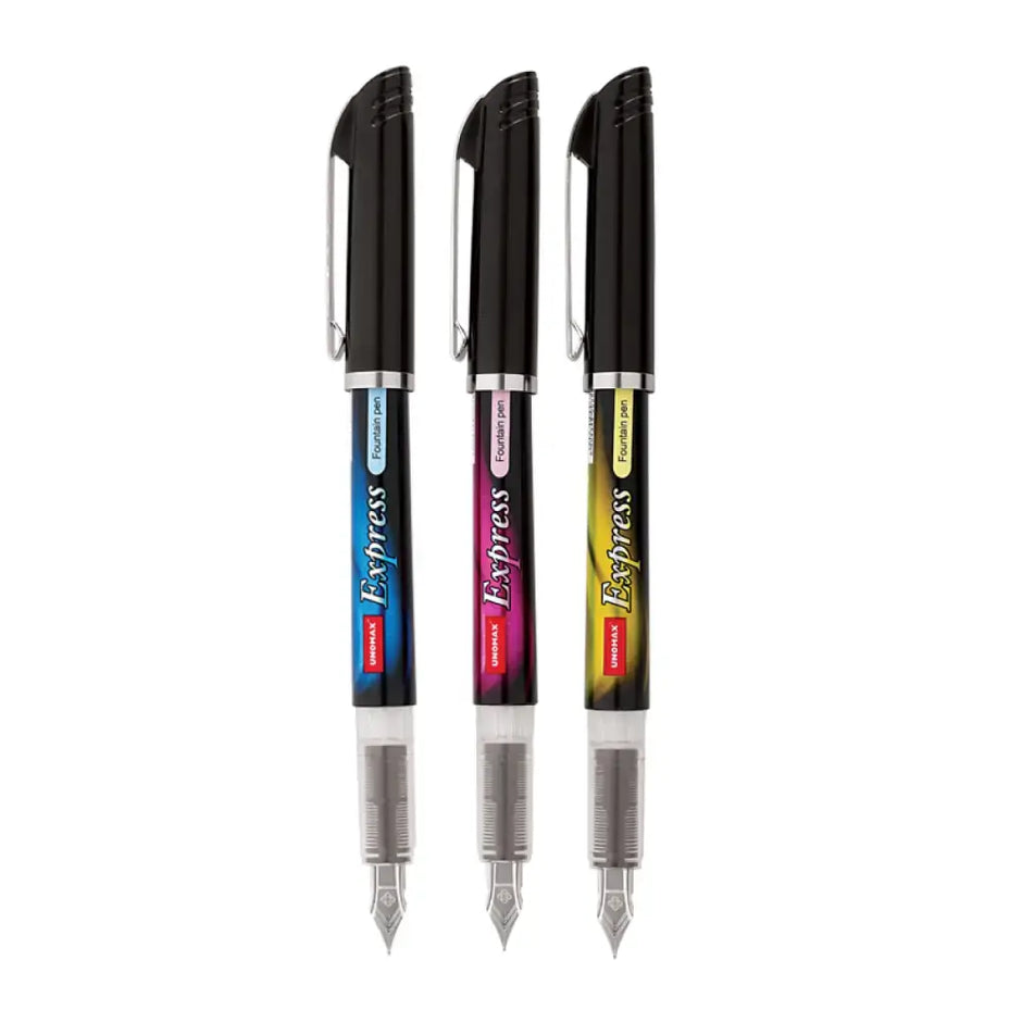 Unomax Express Fountain Pen | Includes 2 Ink Cartridges - Fountain Pen
