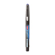 Black Unomax Express roller ball pen with blue and silver design