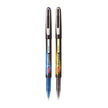 Unomax Express rollerball pens in blue and black ink, blue and gold barrels