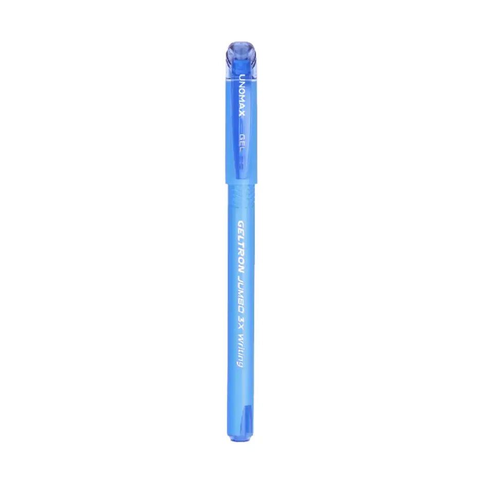 Unomax Geltron Jumbo 3X Gel Pen | Waterproof Ink | Ink Colour - Blue Black and Red - Gel Pens