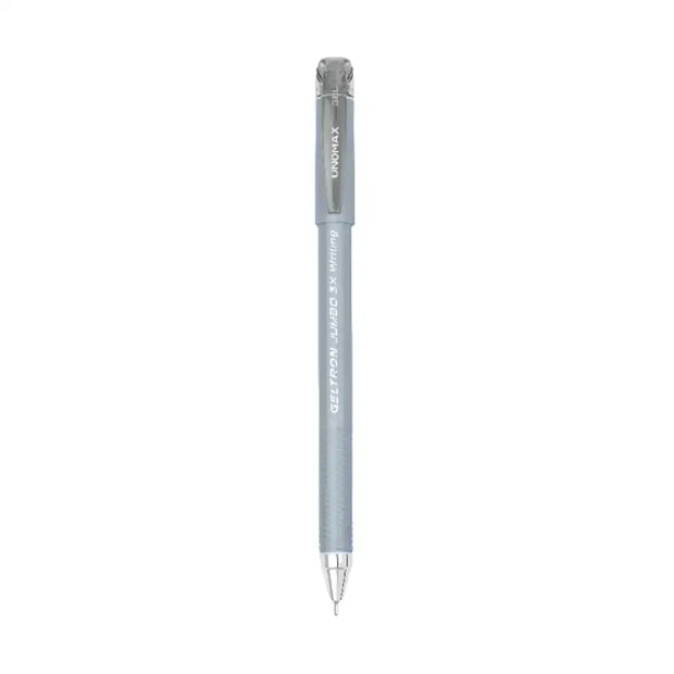 Unomax Geltron Jumbo 3X Gel Pen | Waterproof Ink | Ink Colour - Blue Black and Red - Black - Gel Pens