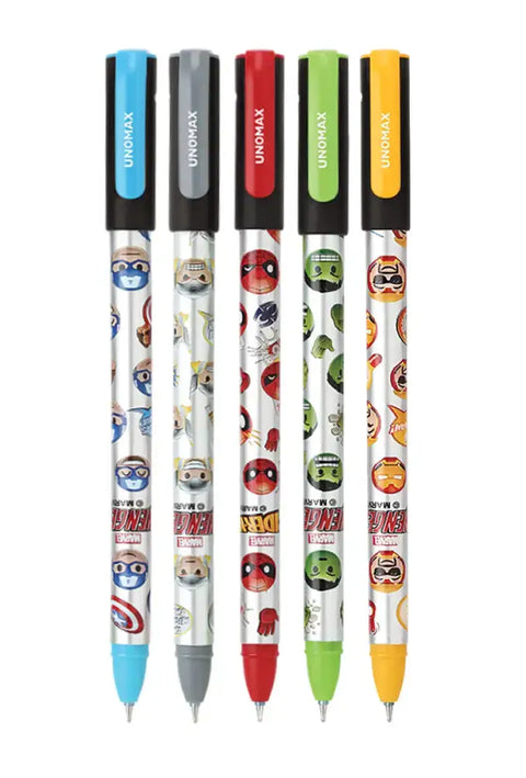 Unomax Heroes Gel Pen | Waterproof Ink | Ink Colour - Blue - Gel Pens