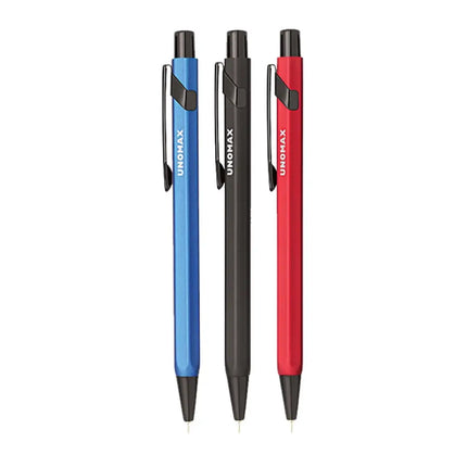 Unomax Hexo-Click Ball Pen | Ink Colour - Blue - Ball Pens