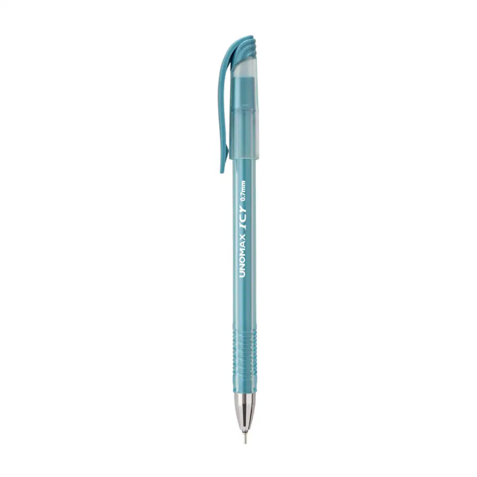 Unomax Icy Ball Pen | Ink Colour - Blue Black and Red - Blue - Ball Pens