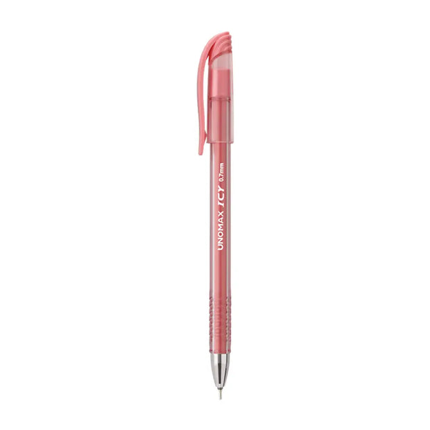 Unomax Icy Ball Pen | Ink Colour - Blue Black and Red - Red - Ball Pens