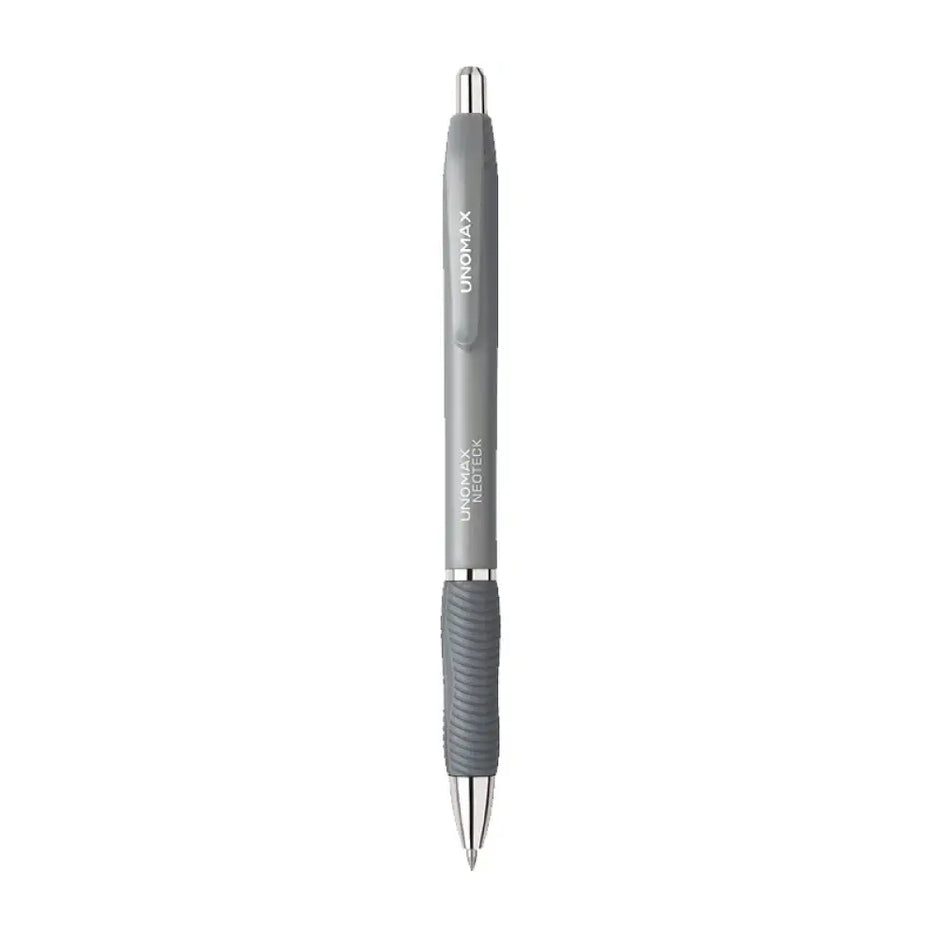Unomax Neoteck RT Retractable Gel Pen | Soft Rubber Grip | Ink Colour - Blue and Black - Black - Gel Pens